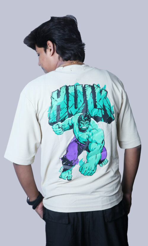 HULK Oversized Printed T-Shirt Back View