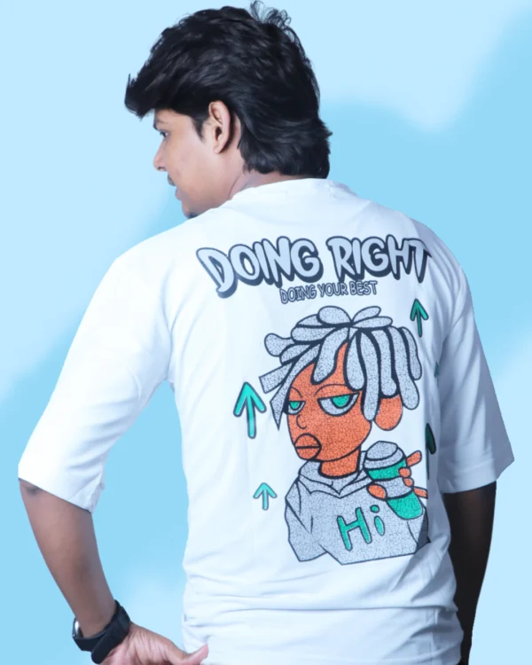 Top Pick: White Oversized T-Shirt for Men at ₹399 | Artist Gully - Image 2