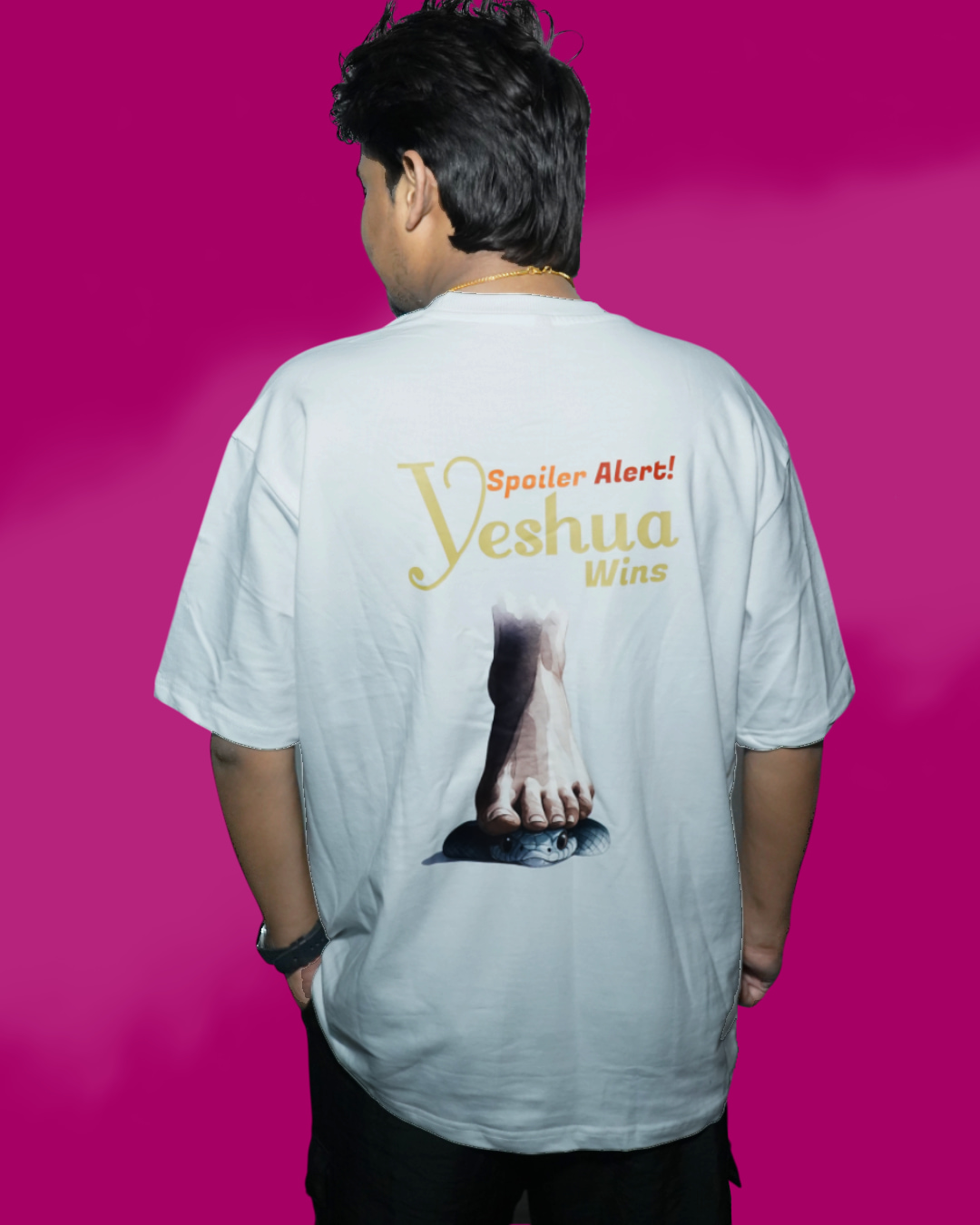 Yeshua Christian T-Shirt for Men and Women – Oversized Faithwear – Artist Gully