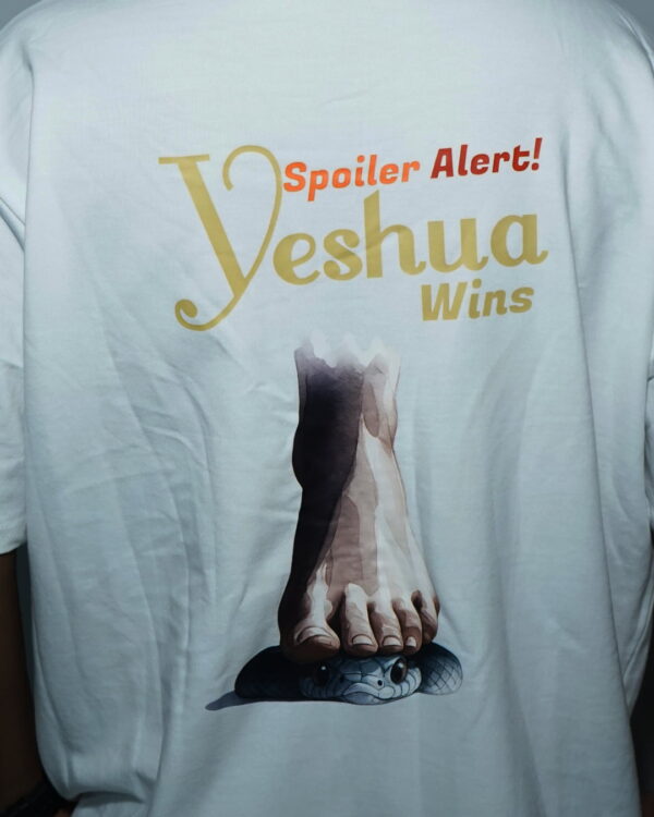Yeshua Christian T-Shirt | Soft French Terry 210 GSM  Oversized Faithwear by Artist Gully - Image 3