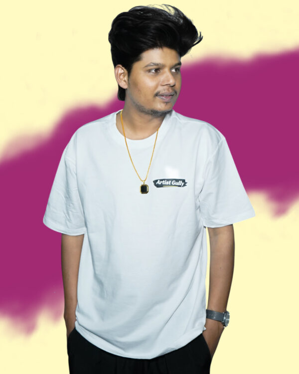 Yahweh Christian T-Shirt | Soft French Terry 210 GSM  Oversized Faithwear by Artist Gully - Image 4