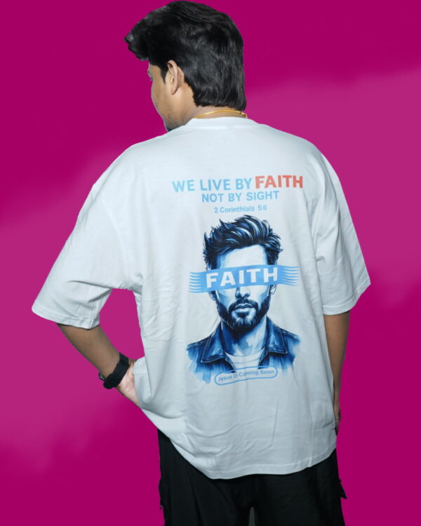 Faith Jesus Is Coming Soon Christian T-Shirt | Soft French Terry 210 GSM  Oversized Prophetic Tee – Artist Gully - Image 5
