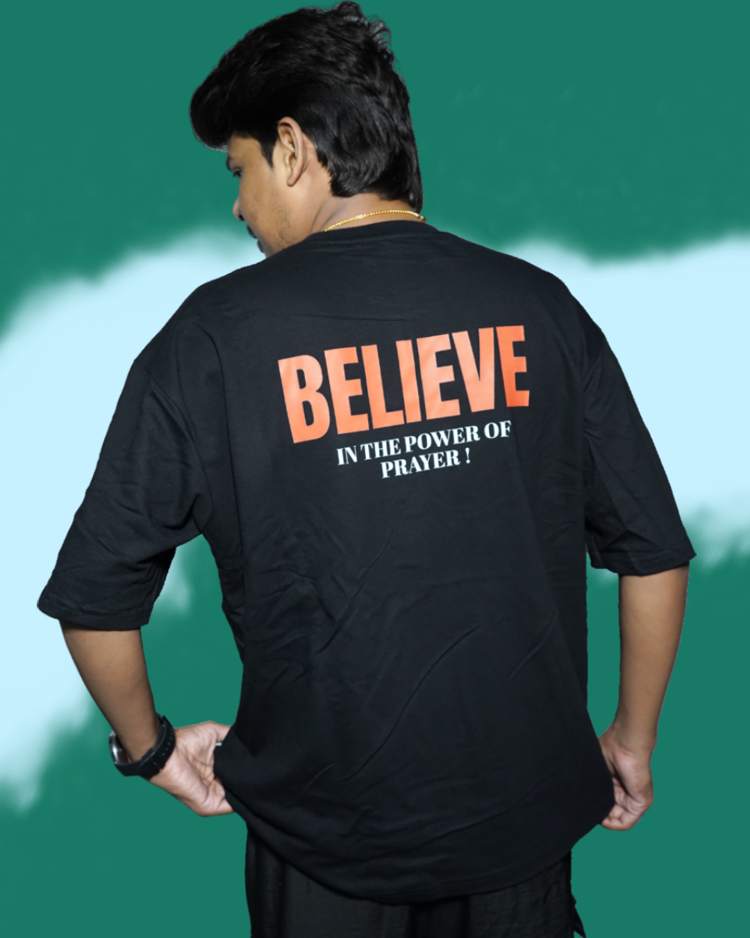 Believe Christian T-Shirt for Men and Women – Oversized Faithwear – Artist Gully