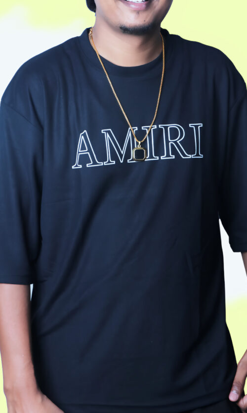 Black Back Print T-Shirt for Men – Oversized Streetwear | Artist Gully