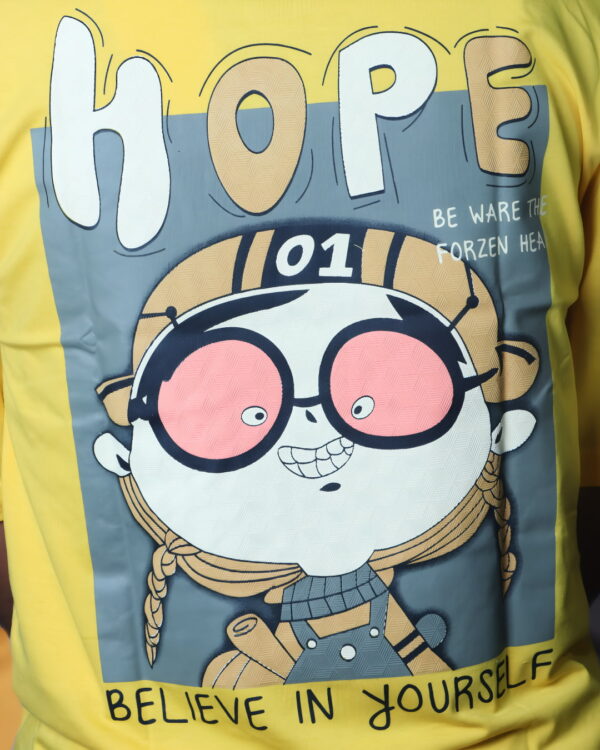 Yellow Back Print T-Shirt for Men – Premium Summer Drop - Image 2