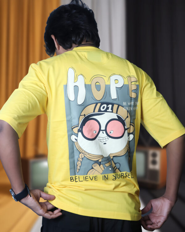 Yellow Back Print T-Shirt for Men – Premium Summer Drop