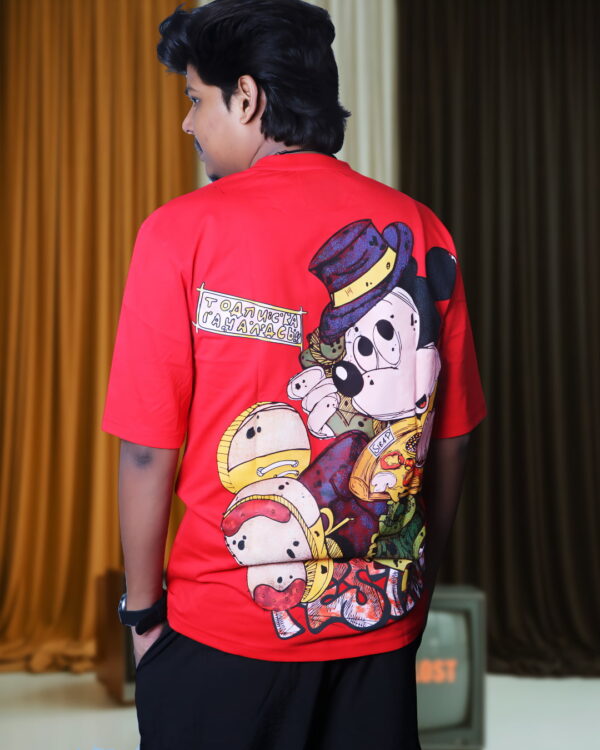 Premium Red Cotton T-Shirt for Men – Oversized Fit M/L/XL | Artist Gully