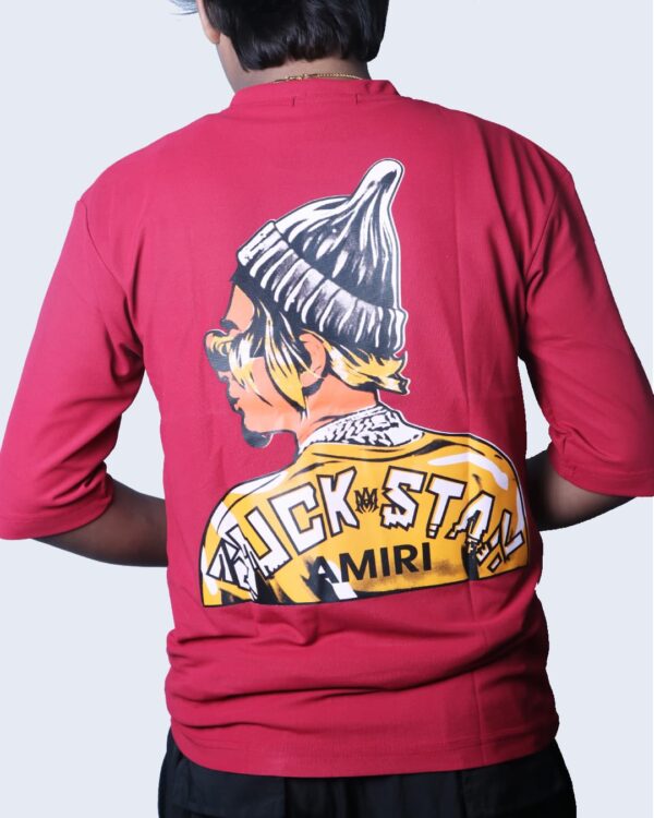 Amiri T-Shirt – Salmon Oversized Unisex Tee for 2025 | Artist Gully - Image 5