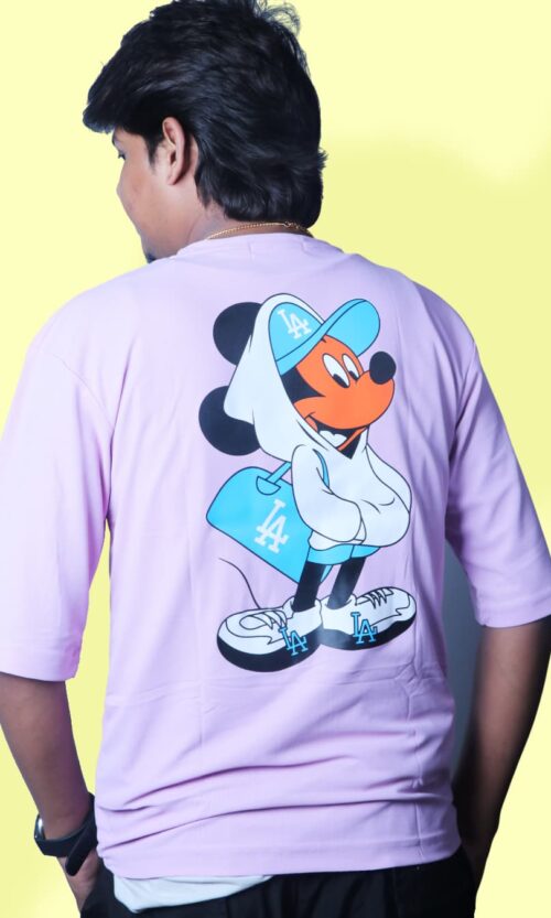 Graphic T-Shirt Lavender Blue – Oversized Summer Drop 2025 | Artist Gully
