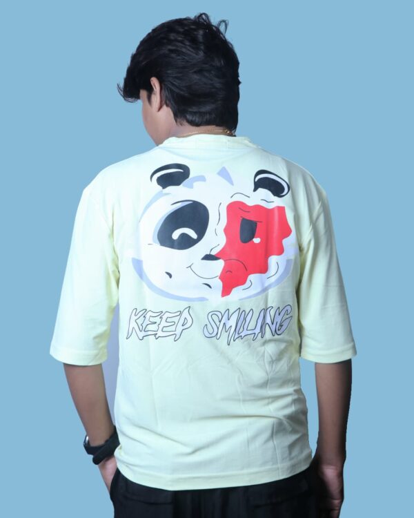 Artist Gully Light Yellow Oversized T-Shirt – Front View