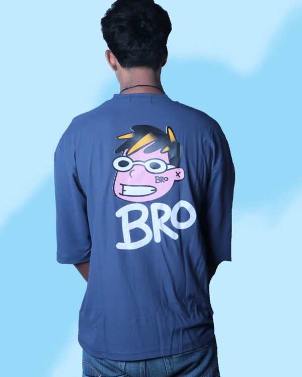 Oversized Printed T-Shirt by Artist Gully in XL Maroon