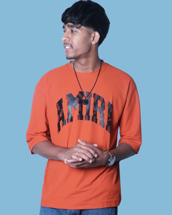 Amiri T-Shirt – Salmon Oversized Unisex Tee for 2025 | Artist Gully - Image 6