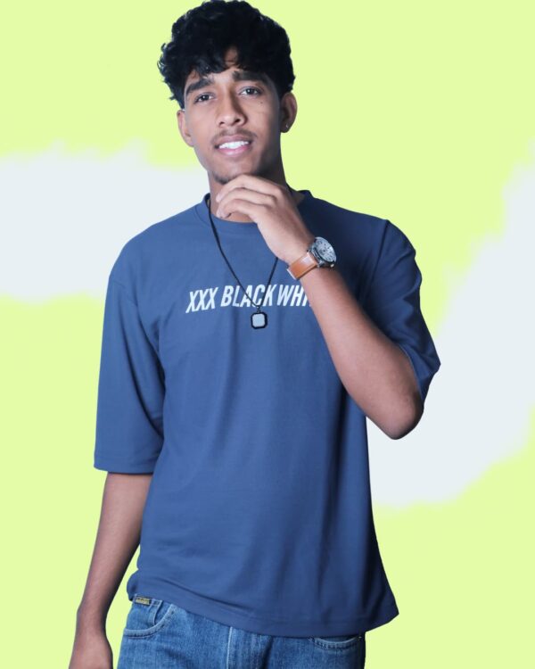 Dark Blue T-Shirt for Men – Summer Drop 2025 by Artist Gully Store - Image 4