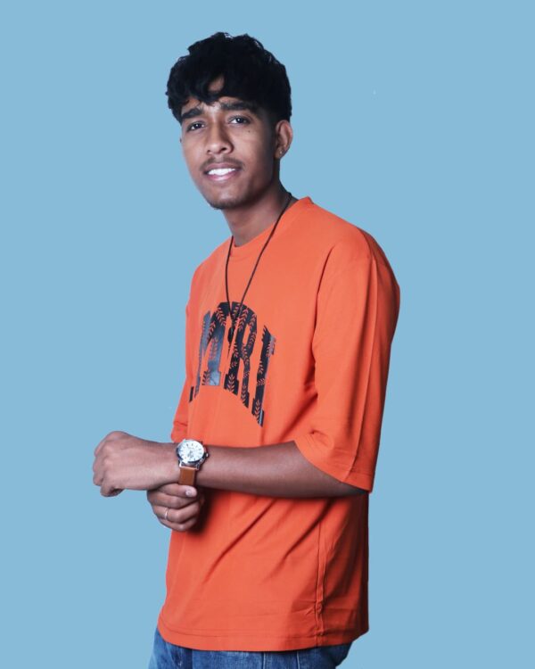 Amiri T-Shirt – Salmon Oversized Unisex Tee for 2025 | Artist Gully - Image 3