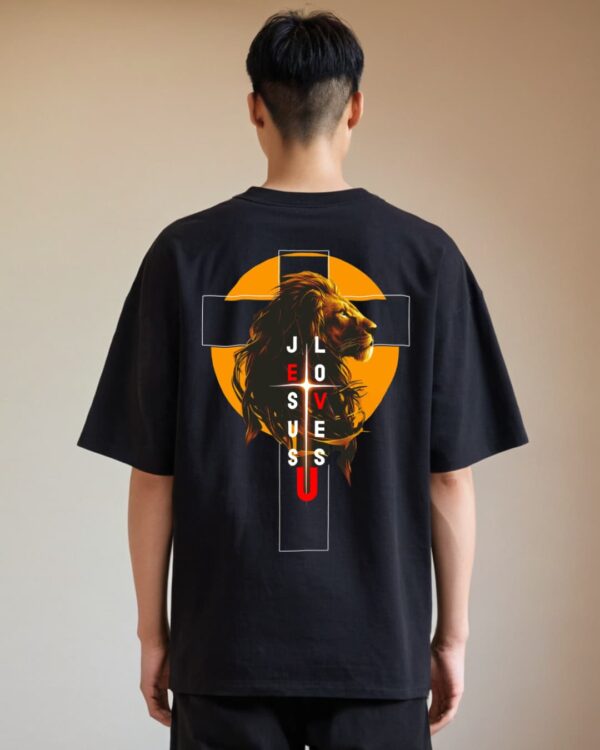 Christian Oversized Cross T-Shirt - Unisex - 210 GSM French Terry - ₹699
