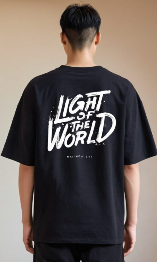 Light of the Lord Christian Oversized T-Shirt - 210 GSM Unisex Tee for Boys and Girls